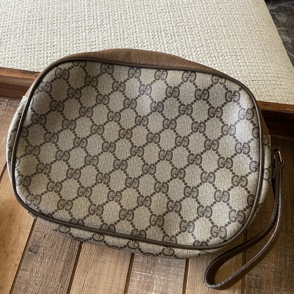 Vintage Authentic Gucci GG Supreme Web Sherry Line Clutch - Picture 4 of 5